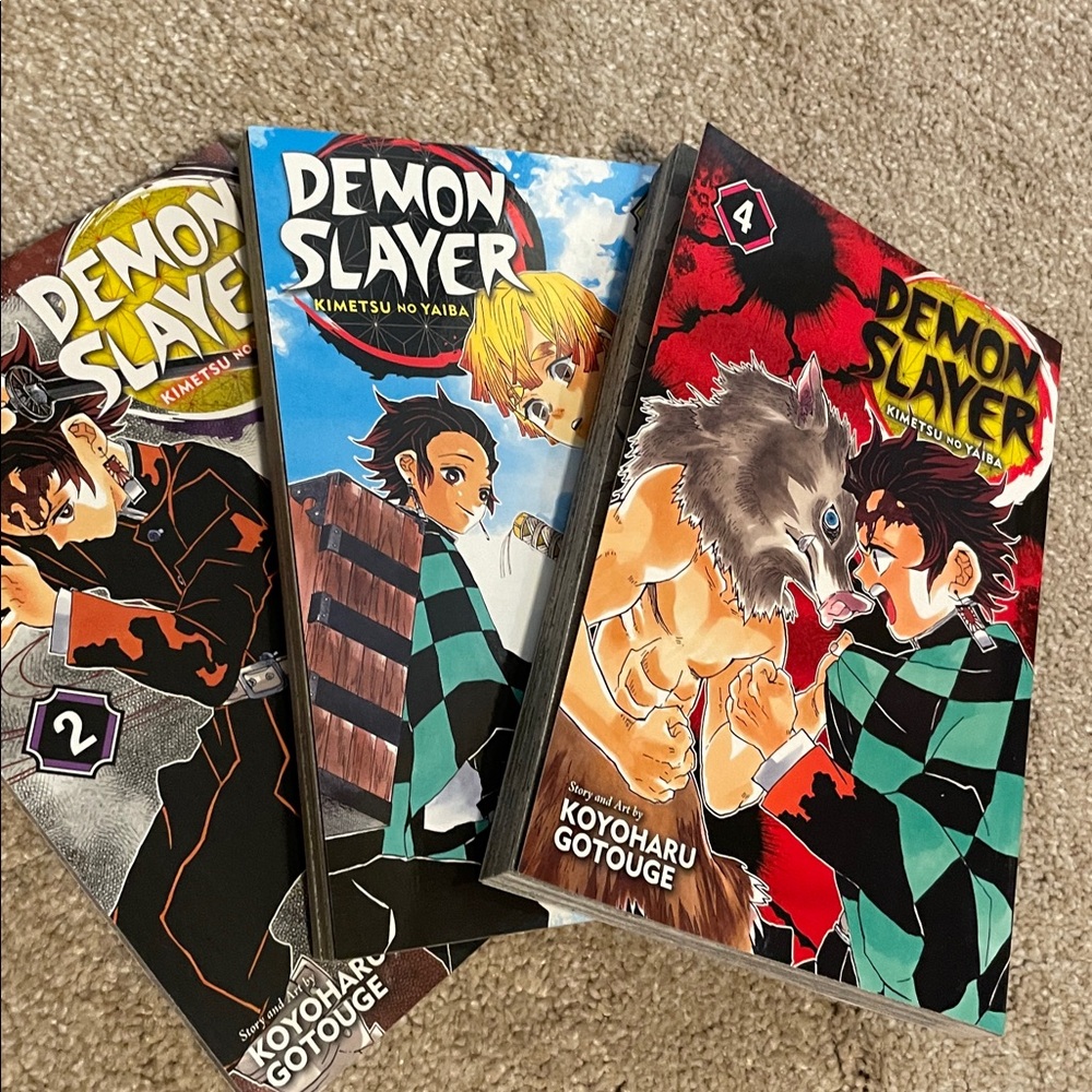 Demon Slayer Manga Set Volumes 2-4